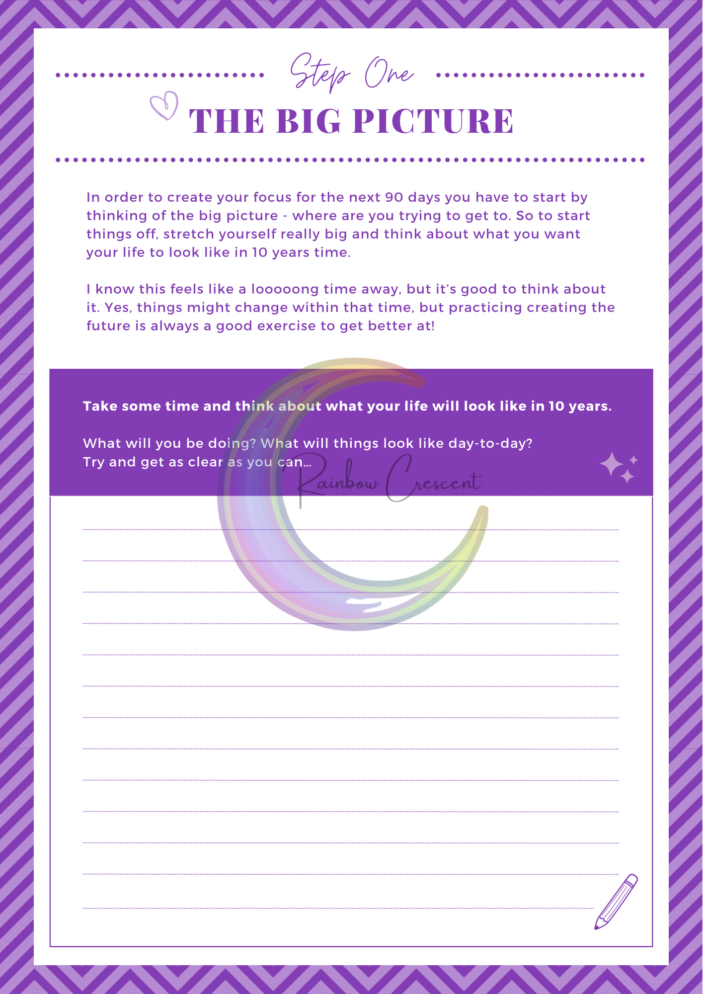 90 day Success Plan Workbook - digital download