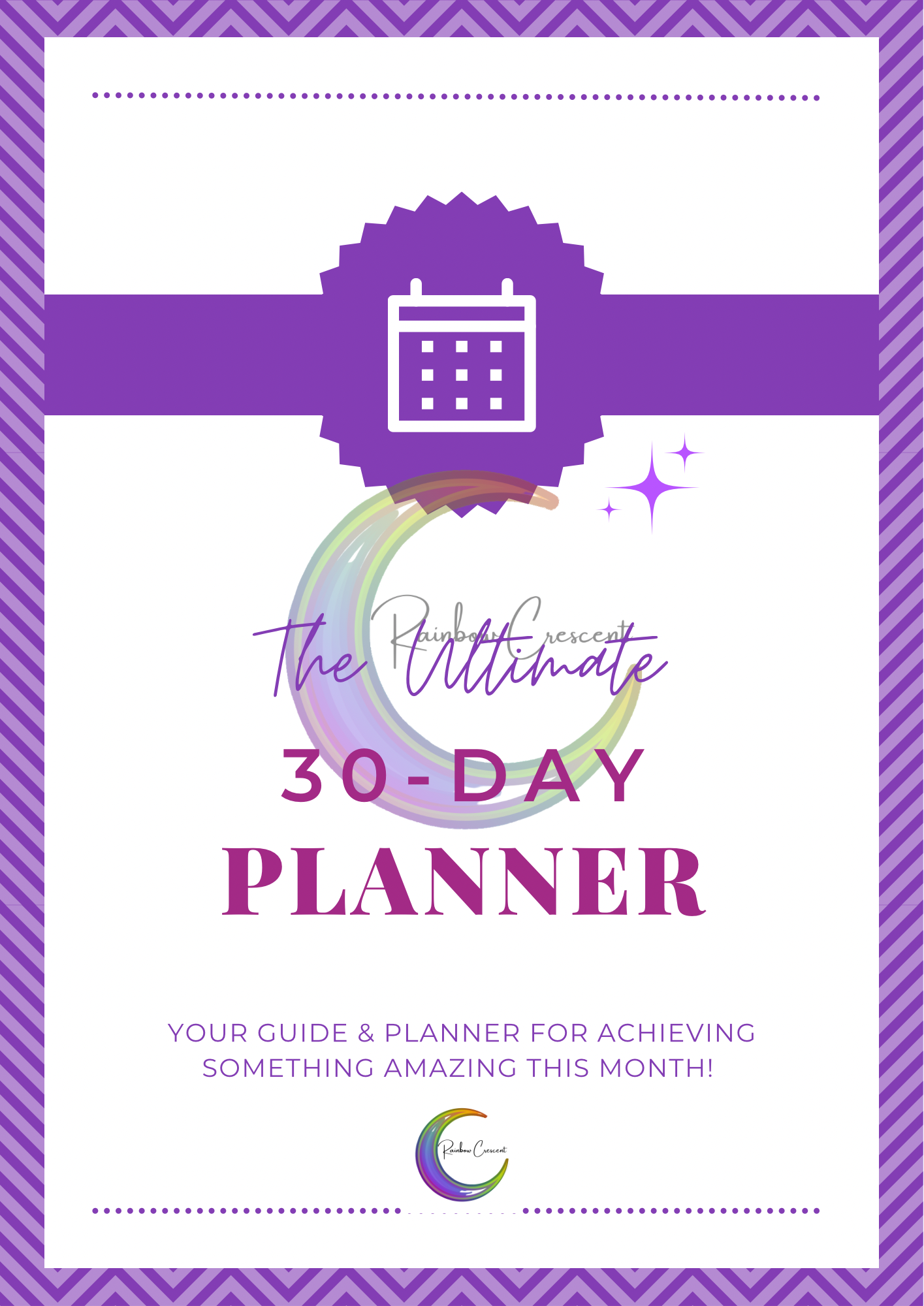 30 day goal setting planner - digital download