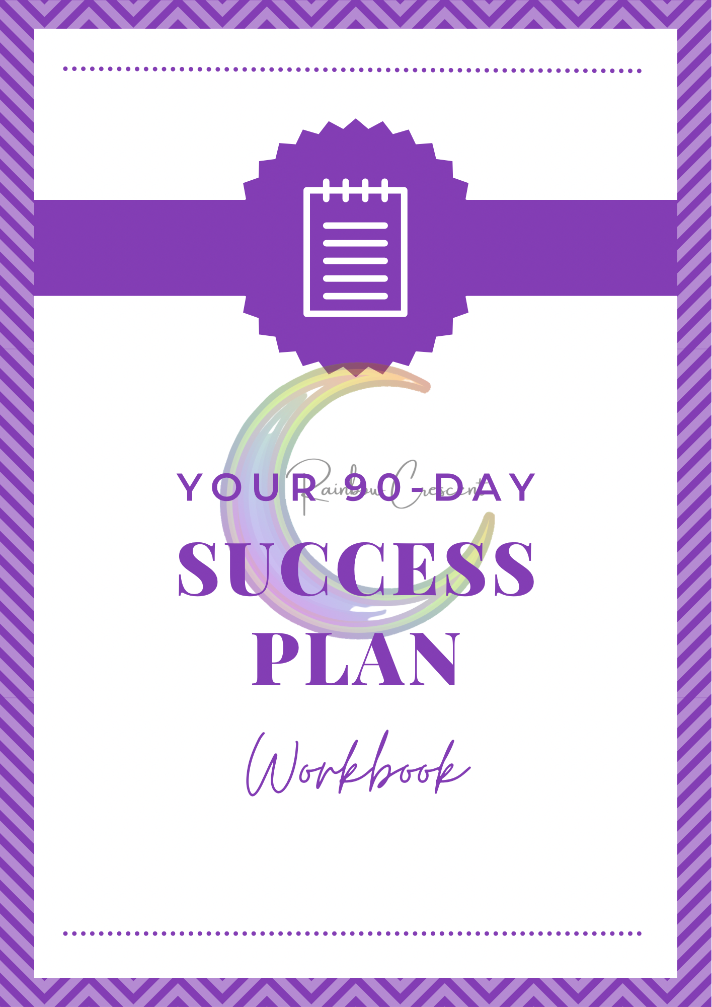 90 day Success Plan Workbook - digital download