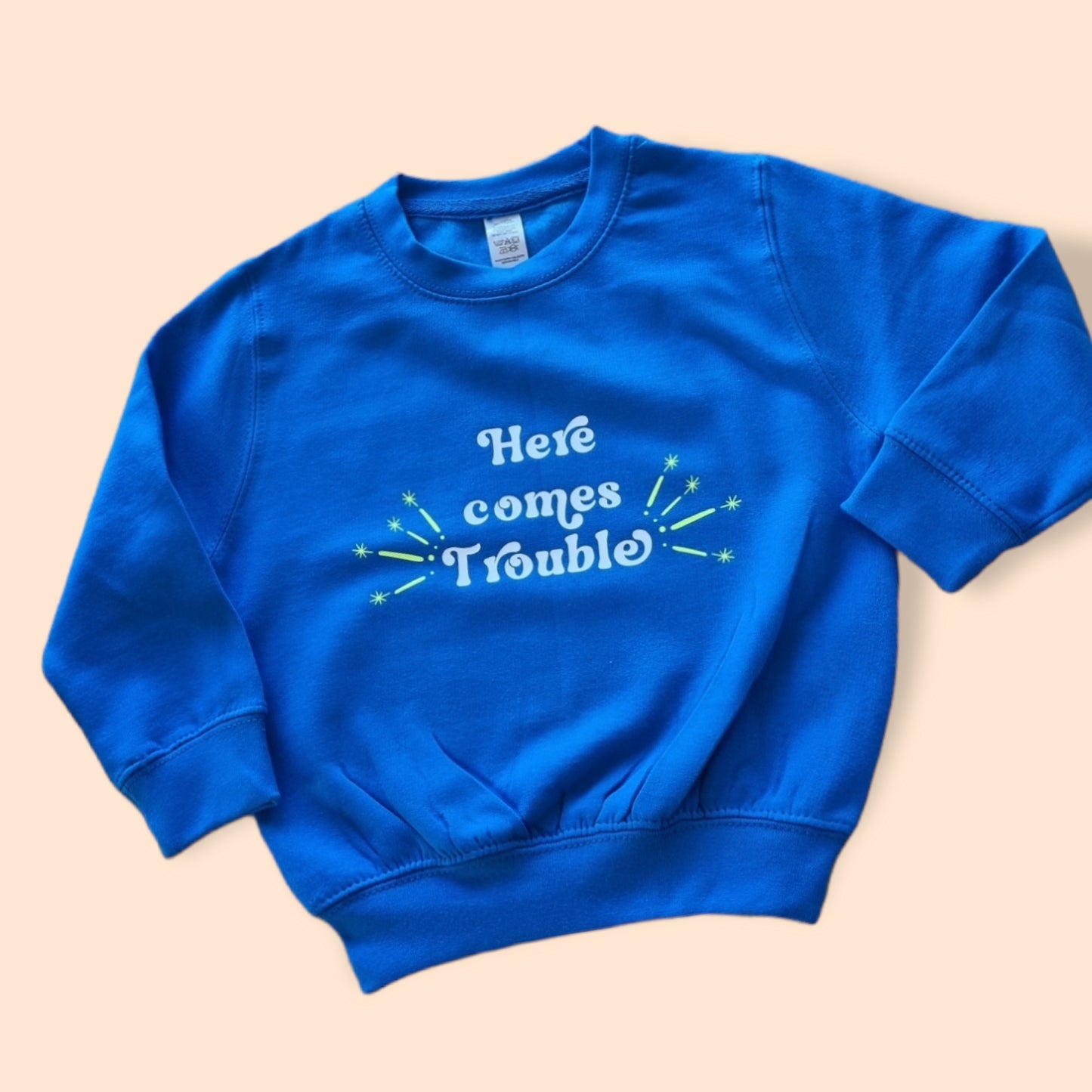 Here comes trouble kids jumper