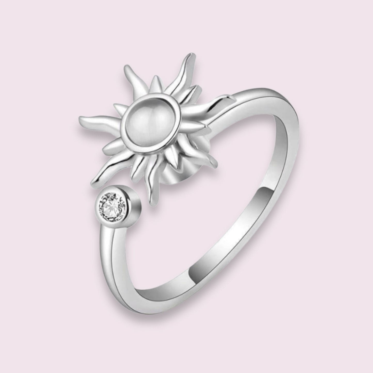 Sun fidget spinner ring